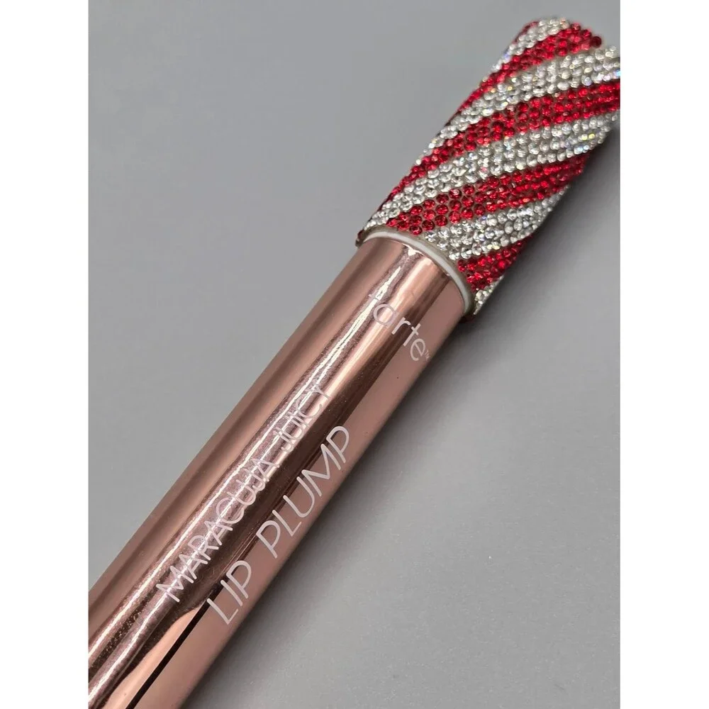 Tarte Maracuja Juicy Lip Plump Gloss Crystal Red Bling Cap